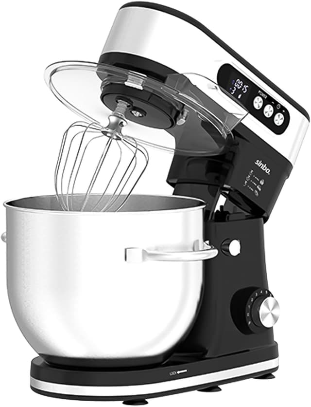 همزن کاسهدار Sinbo، 2000W، کاسه استیل ضدزنگ 12 L، نمایشگر دیجیتال، تایمر و 8 سرعت مدل SMX-2779 همزن کاسهدار Sinbo، 2000W، کاسه استیل ضدزنگ 12 L، نمایشگر دیجیتال، تایمر و 8 سرعت مدل SMX-2779