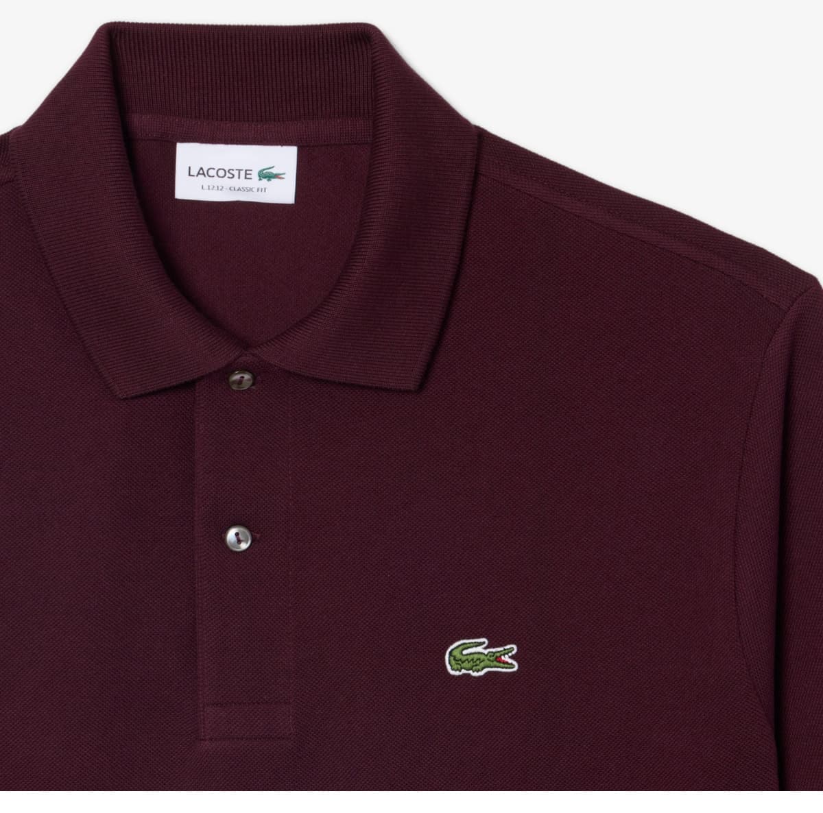 پولوشرت مردانه Lacoste فیت کلاسیک زرشکی مدل L.12.12 پولوشرت مردانه Lacoste فیت کلاسیک زرشکی مدل L.12.12