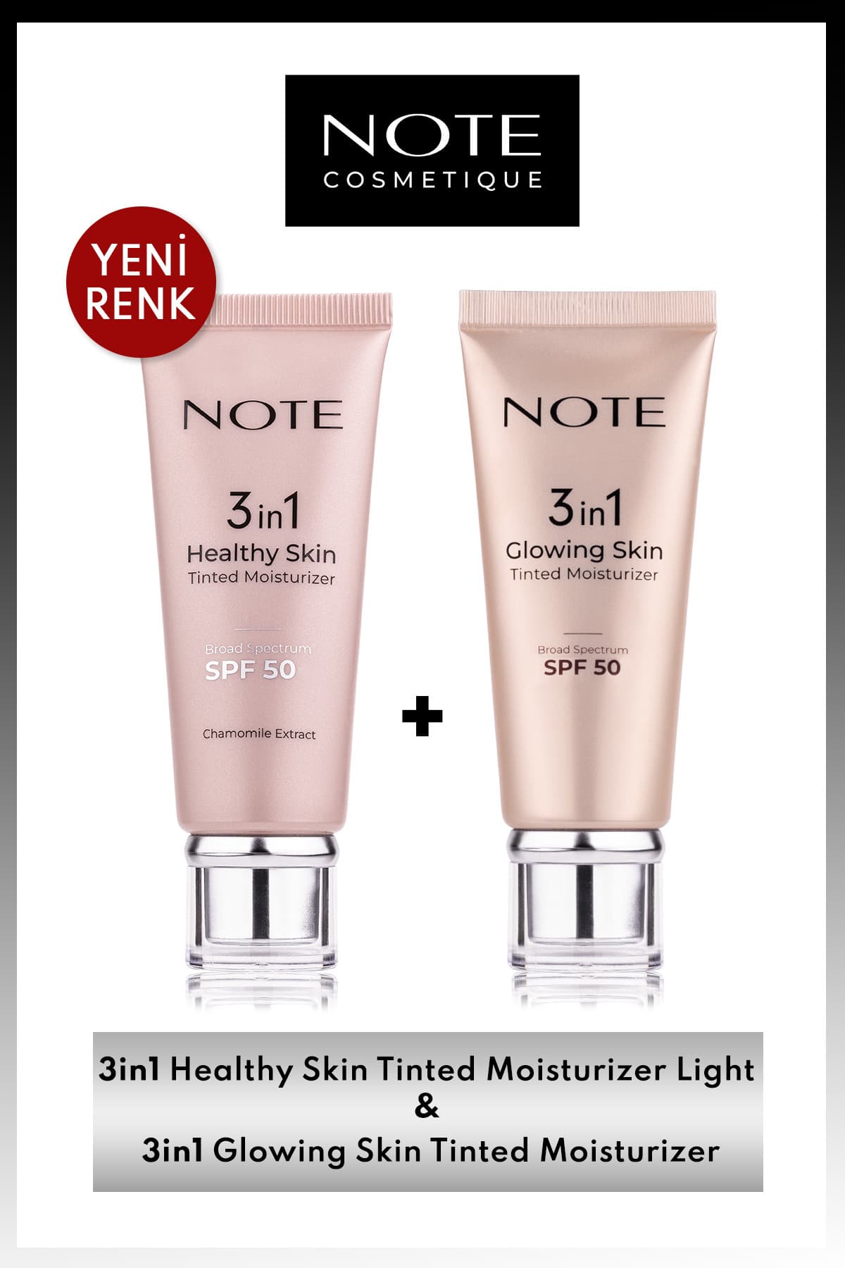 ست میکاپ سهکاره Note Cosmetics Healthy Skin Light و Glowing Skin Tinted SPF 50 ست میکاپ سهکاره Note Cosmetics Healthy Skin Light و Glowing Skin Tinted SPF 50