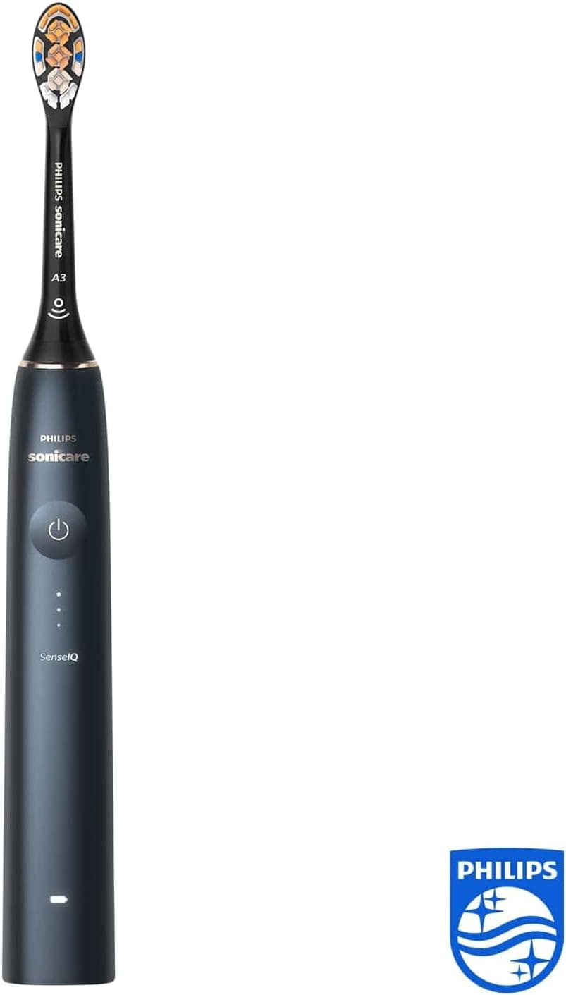 مسواک برقی PHILIPS Sonicare DiamondClean Prestige 9900 با SenseIQ، سری برس A3 همهکاره و محفظه شارژ آبی شب مدل HX9992/12 مسواک برقی PHILIPS Sonicare DiamondClean Prestige 9900 با SenseIQ، سری برس A3 همهکاره و محفظه شارژ آبی شب مدل HX9992/12
