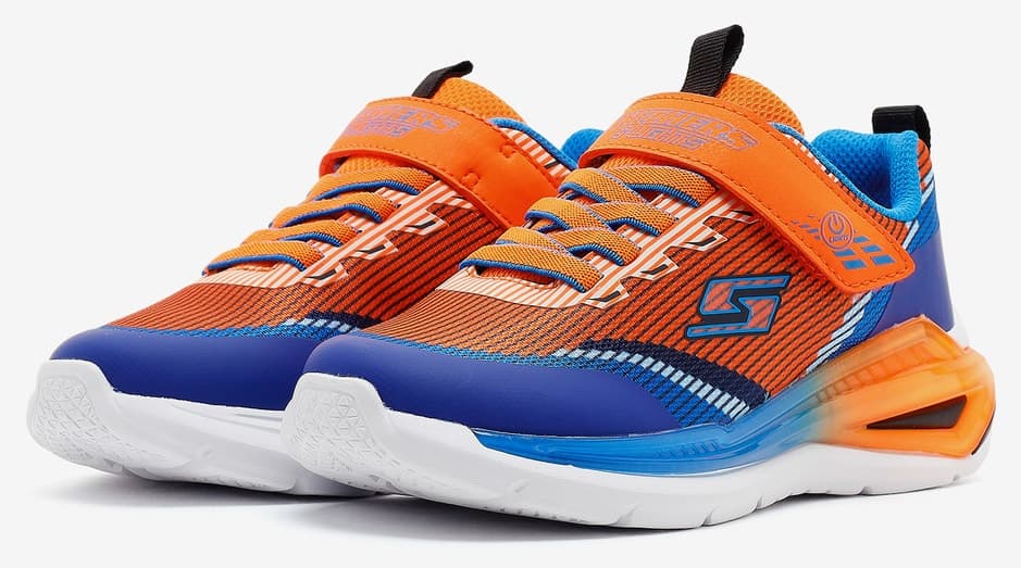 کفش ورزشی پسرانه Skechers TRI-NAMICS 2.0 چراغدار نارنجی مدل 401661L ORMT کفش ورزشی پسرانه Skechers TRI-NAMICS 2.0 چراغدار نارنجی مدل 401661L ORMT