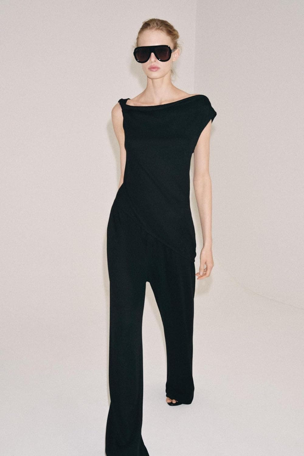 شلوار زنانه Zara Rustik استریت فیت خاکستری آنتراسیت مدل C-leggıng شلوار زنانه Zara Rustik استریت فیت خاکستری آنتراسیت مدل C-leggıng