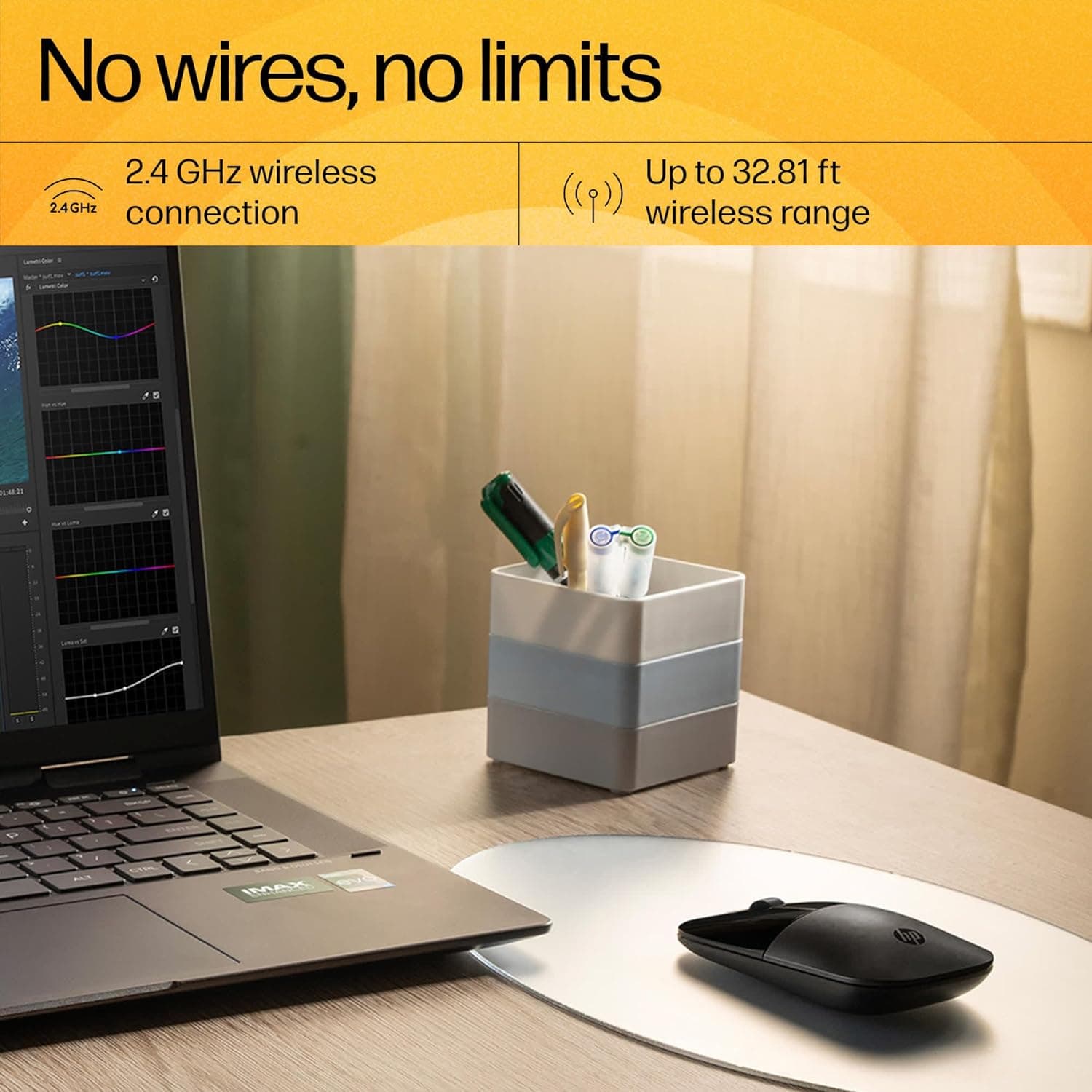 ماوس بیسیم HP مدل Z3700 دوطرفه نوری RF بیسیم 1200 DPI مشکی V0L79AA ماوس بیسیم HP مدل Z3700 دوطرفه نوری RF بیسیم 1200 DPI مشکی V0L79AA