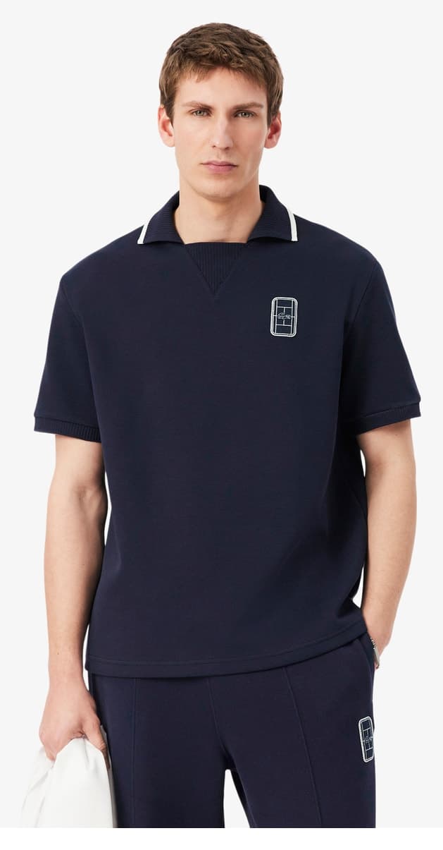 پولوشرت مردانه Lacoste فیت لوز سرمهای پولوشرت مردانه Lacoste فیت لوز سرمهای