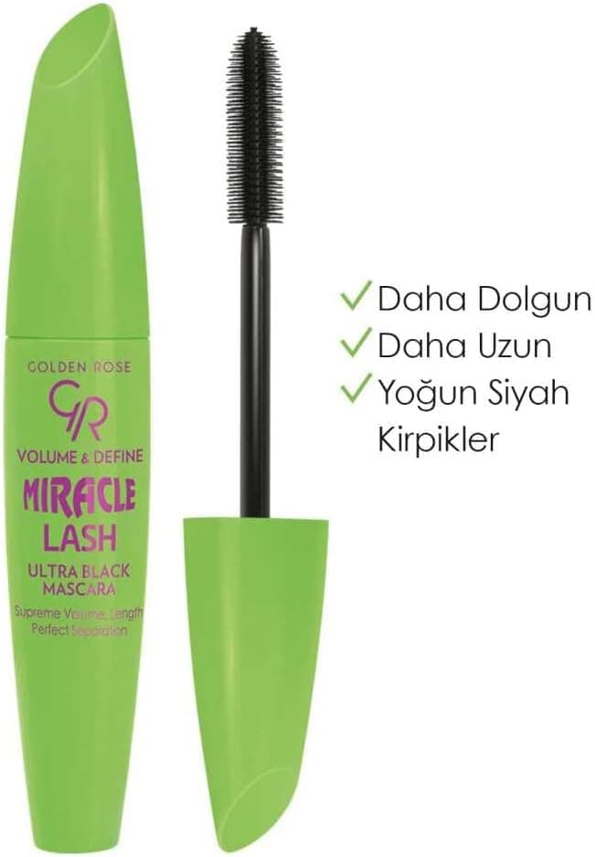 ریمل Golden Rose مدل Volume & Define Miracle Lash با حجمدهنده و ساینده مشکی ریمل Golden Rose مدل Volume & Define Miracle Lash با حجمدهنده و ساینده مشکی