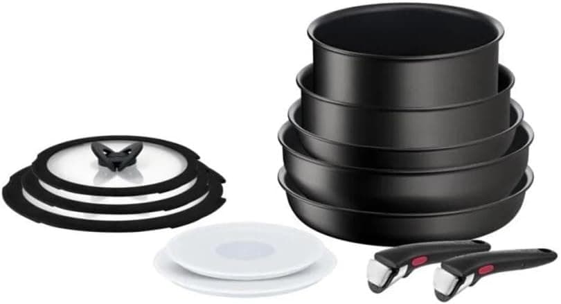 ست قابلمه و تابه بزرگ Tefal Ingenio Exception تیتانیوم 12 پارچه 6X ست قابلمه و تابه بزرگ Tefal Ingenio Exception تیتانیوم 12 پارچه 6X