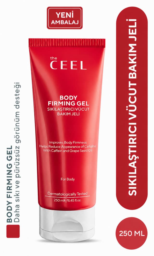 ژل مراقبت سفتکننده بدن The Ceel با کافئین، روغن هسته انگور و ویتامین E 250 ml ژل مراقبت سفتکننده بدن The Ceel با کافئین، روغن هسته انگور و ویتامین E 250 ml