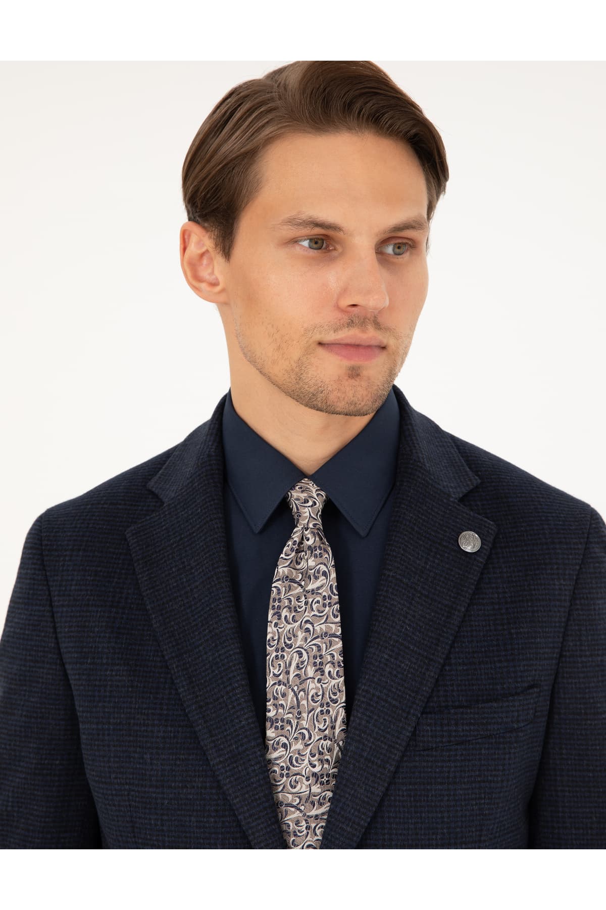 کت مردانه Pierre Cardin سرمهای اکسترا Slim Fit مدل 50296407-VR033 کت مردانه Pierre Cardin سرمهای اکسترا Slim Fit مدل 50296407-VR033