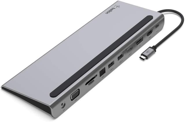 هاب USB-C Belkin 11-in-1 با HDMI 4K، DP، VGA و شارژ 100W هاب USB-C Belkin 11-in-1 با HDMI 4K، DP، VGA و شارژ 100W