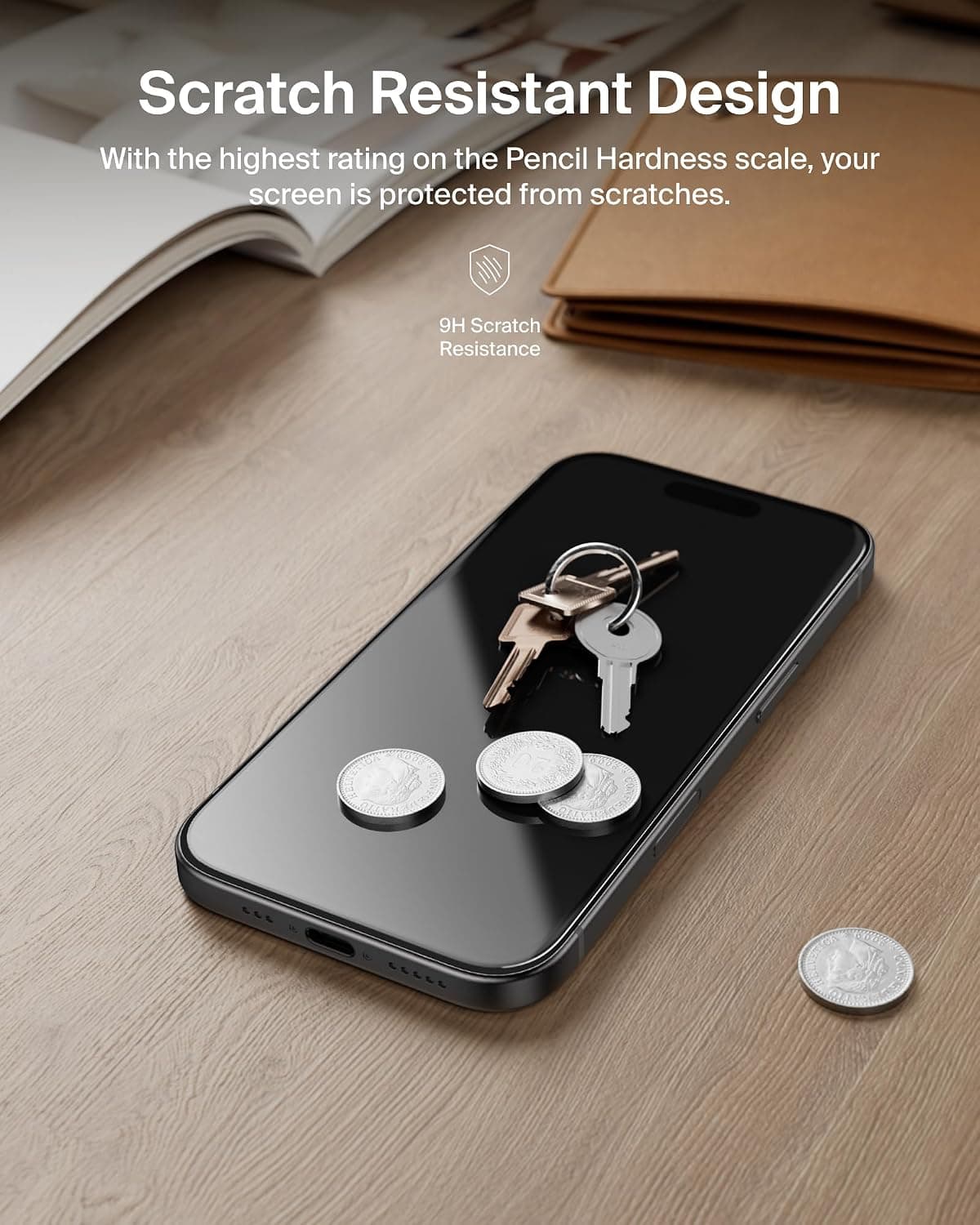 محافظ صفحه نمایش Belkin ScreenForce InvisiGlass iPhone 17 Pro شیشه بازیافتی ضد خش محافظ صفحه نمایش Belkin ScreenForce InvisiGlass iPhone 17 Pro شیشه بازیافتی ضد خش