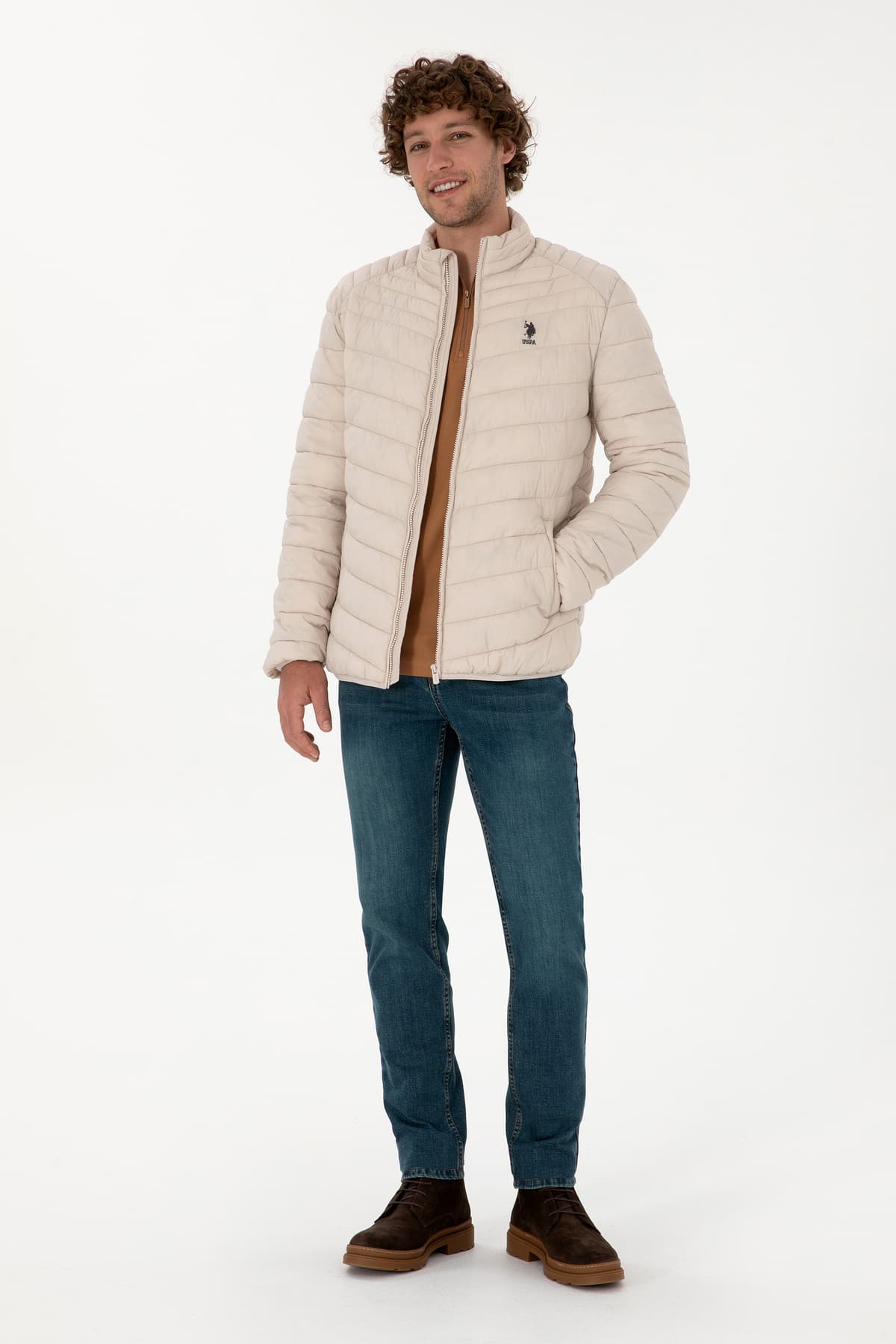 کاپشن مردانه U.S. Polo Assn. سنگی مدل 50312001-VR049 کاپشن مردانه U.S. Polo Assn. سنگی مدل 50312001-VR049