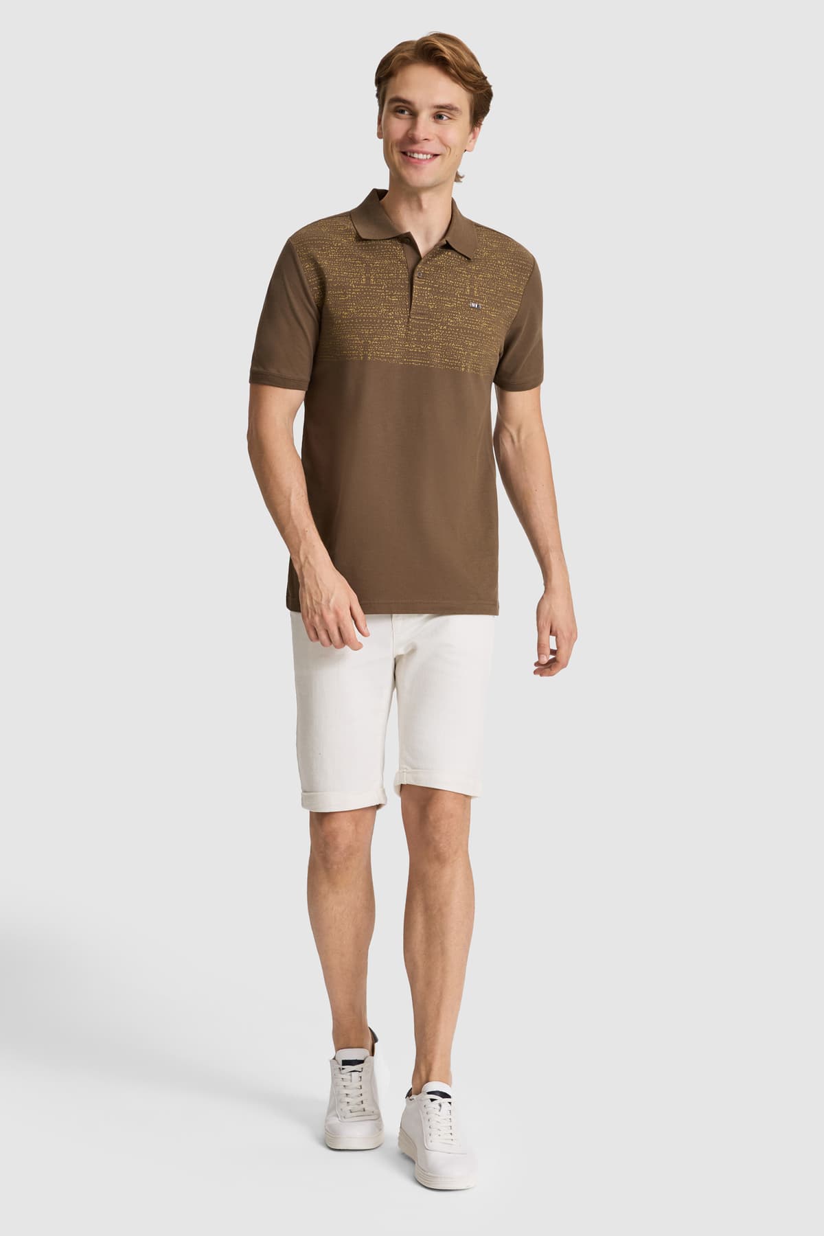 تیشرت مردانه U.S. Polo Assn. قهوهای فیت معمولی یقه پولو مدل 50326985-VR029 تیشرت مردانه U.S. Polo Assn. قهوهای فیت معمولی یقه پولو مدل 50326985-VR029