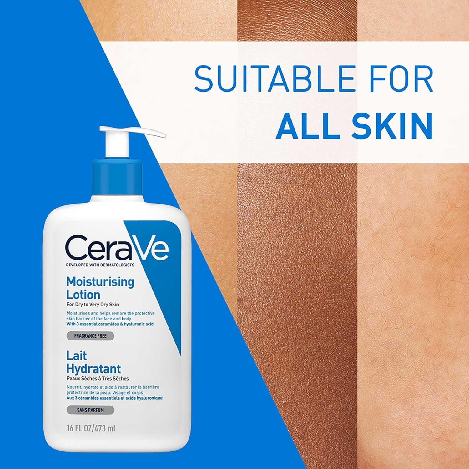 لوسیون آبرسان CeraVe حجم 473 ml لوسیون آبرسان CeraVe حجم 473 ml