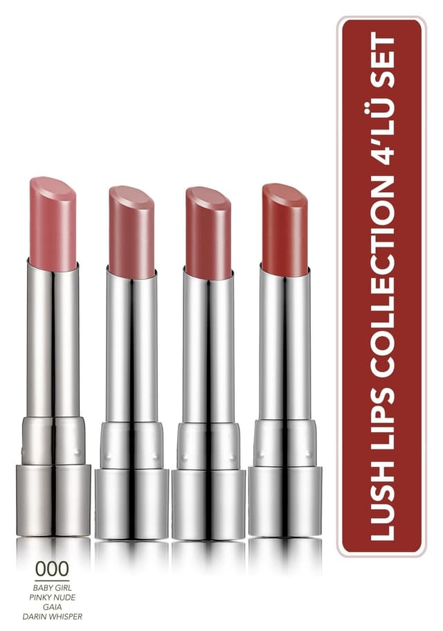 ست آرایشی 4 تکه Flormar Sheer Up Lush Lips ست آرایشی 4 تکه Flormar Sheer Up Lush Lips