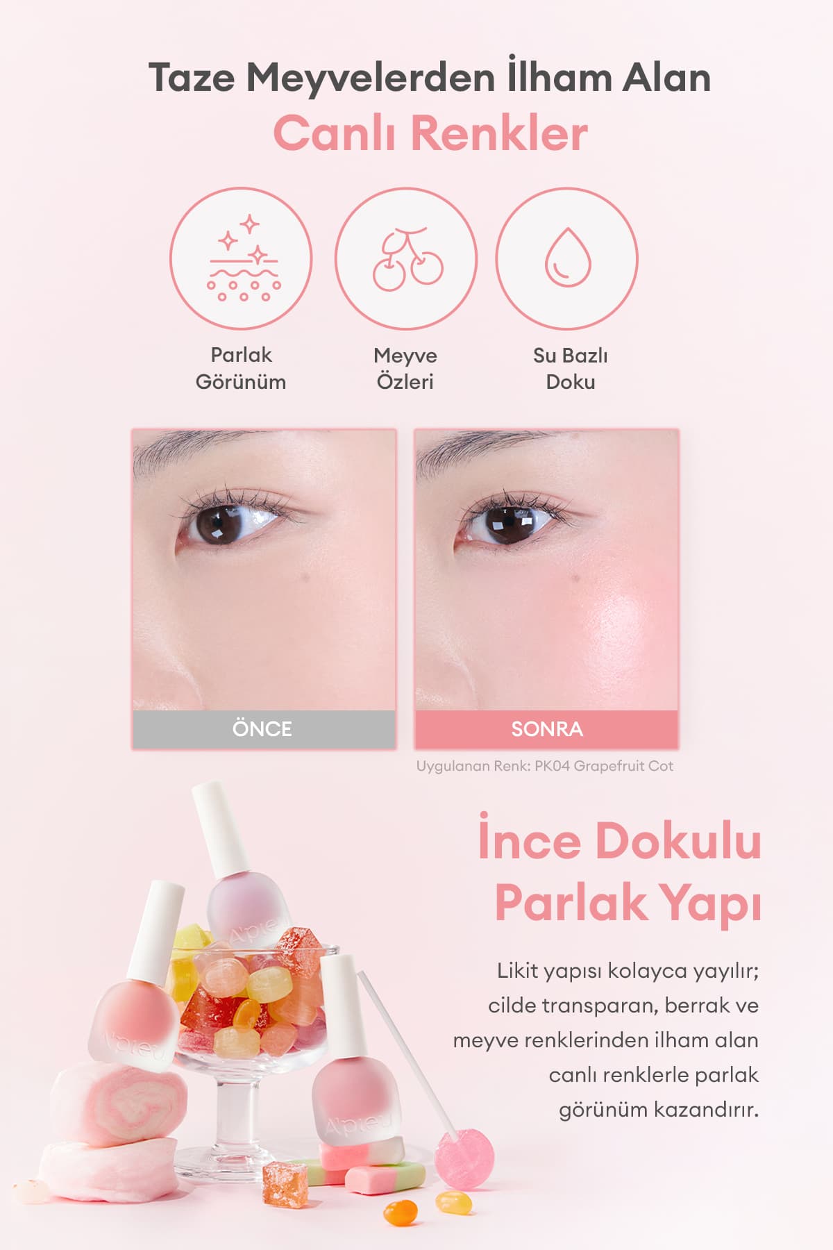 رژگونه مایع Missha با عصاره میوه و جلوهای مرطوب، درخشان و طبیعی APIEU Juicy-Pang Water Blusher مدل RD01 رژگونه مایع Missha با عصاره میوه و جلوهای مرطوب، درخشان و طبیعی APIEU Juicy-Pang Water Blusher مدل RD01