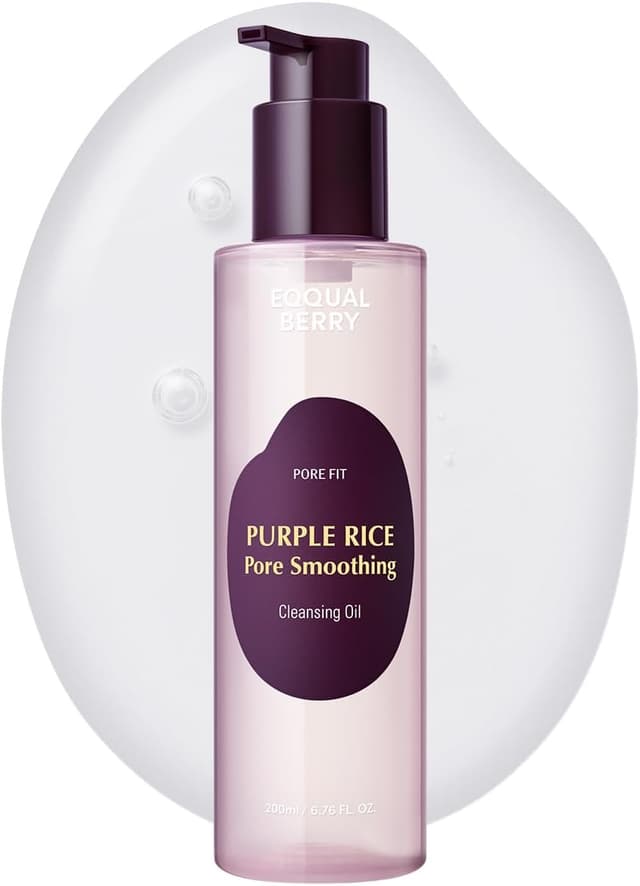 روغن پاککننده صورت EQQUALBERRY با برنج بنفش برای پاکسازی عمیق منافذ و جوشهای سرسیاه 6.76 fl.oz روغن پاککننده صورت EQQUALBERRY با برنج بنفش برای پاکسازی عمیق منافذ و جوشهای سرسیاه 6.76 fl.oz