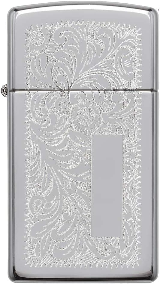 فندک Zippo مدل 1652 نقرهای ونیزی کرومدار فندک Zippo مدل 1652 نقرهای ونیزی کرومدار