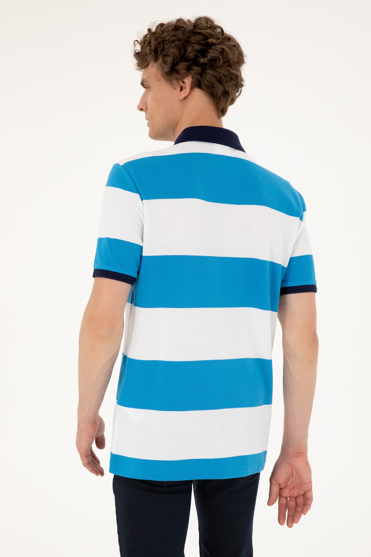 تیشرت مردانه U.S. Polo Assn. فیت معمولی یقه پولو آبی آسمانی مدل 50288503-VR045 تیشرت مردانه U.S. Polo Assn. فیت معمولی یقه پولو آبی آسمانی مدل 50288503-VR045