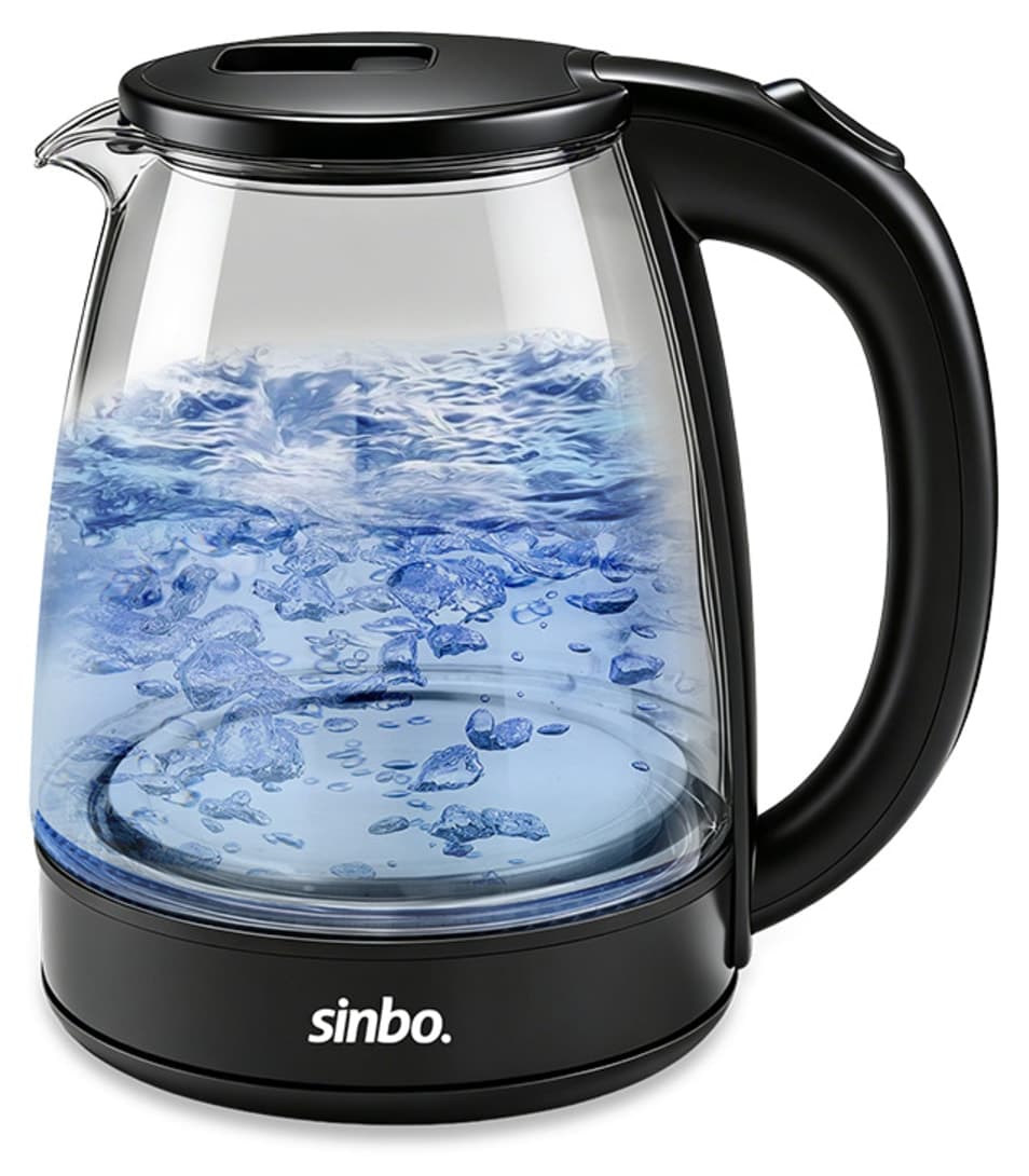 کتری برقی بیسیم Sinbo مدل SK 8043 مخزن شیشهای 1.8 L LED کتری برقی بیسیم Sinbo مدل SK 8043 مخزن شیشهای 1.8 L LED