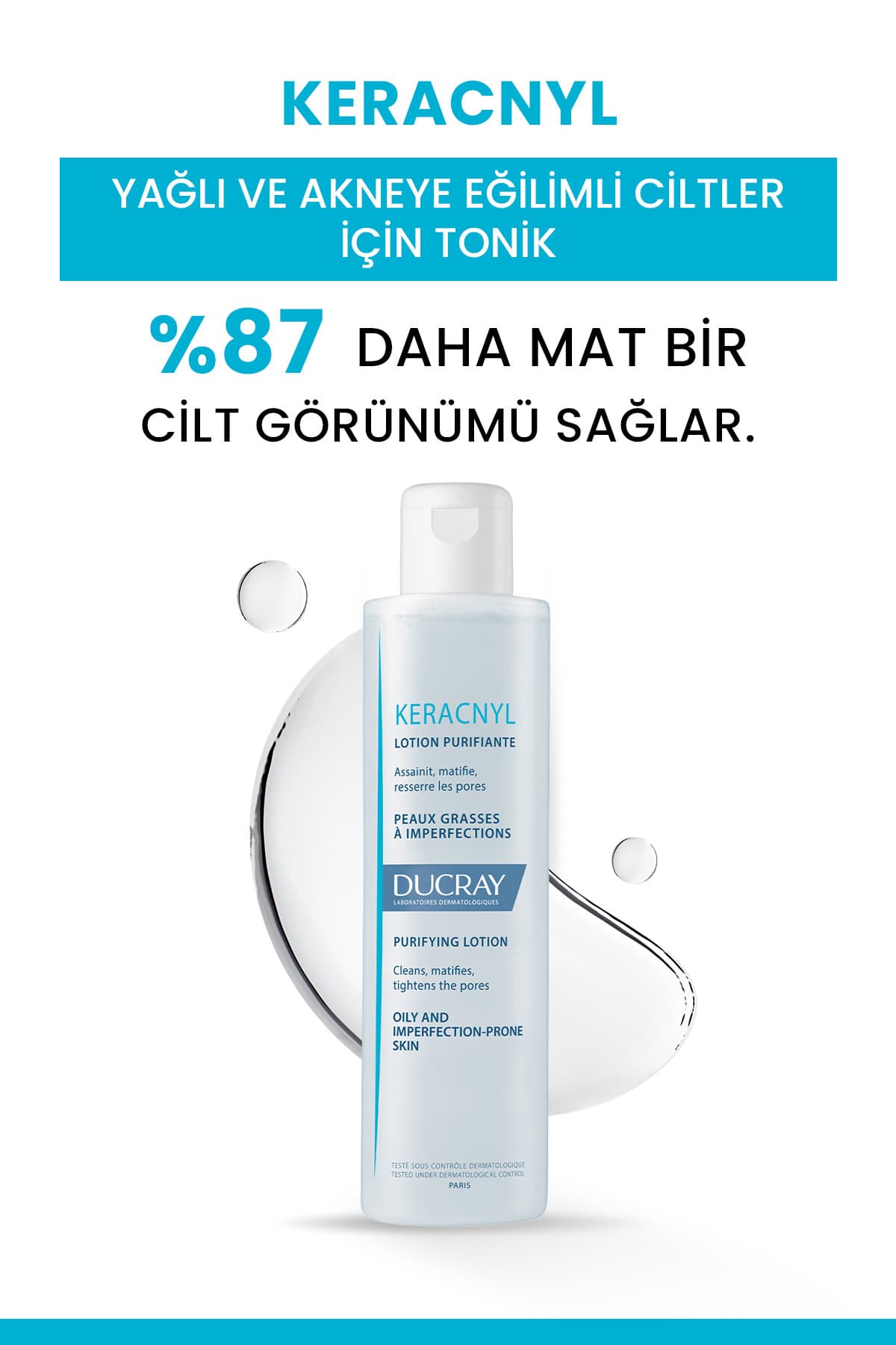 تونیک پوست چرب و مستعد آکنه Ducray 200 ml تونیک پوست چرب و مستعد آکنه Ducray 200 ml