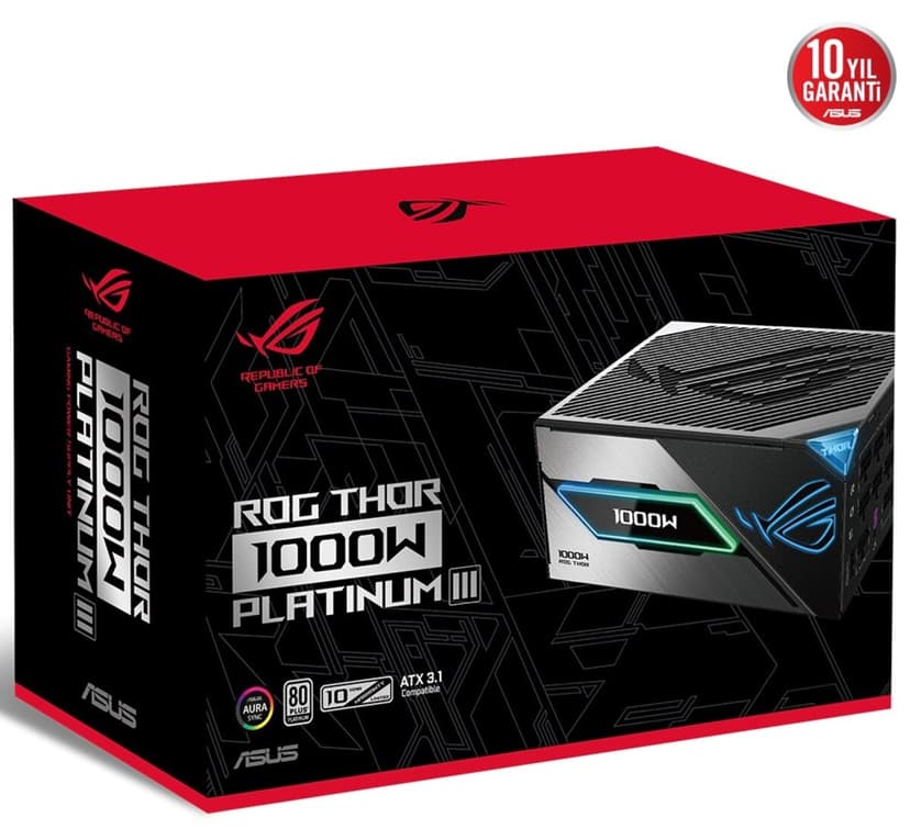 منبع تغذیه کامپیوتر ASUS 1000W 80+ PLATINUM نمایشگر OLED مغناطیسی PCI-E 5.0 مدل ROG-THOR-1000P3 منبع تغذیه کامپیوتر ASUS 1000W 80+ PLATINUM نمایشگر OLED مغناطیسی PCI-E 5.0 مدل ROG-THOR-1000P3