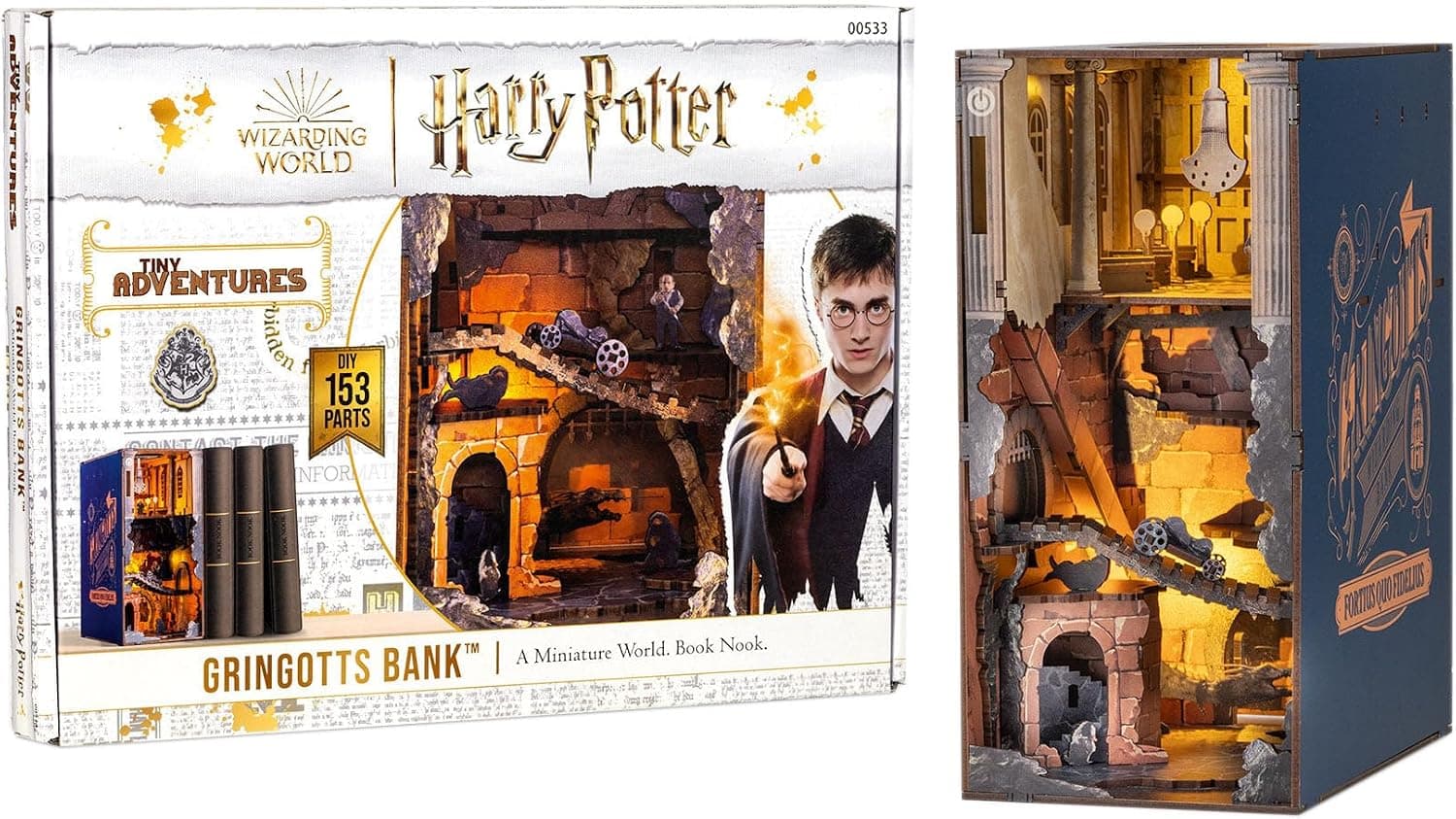 کیت ماکت سهبعدی جاکتابی چوبی Revell مدل Tiny Adventures I Diagon Alley Harry Potter کیت ماکت سهبعدی جاکتابی چوبی Revell مدل Tiny Adventures I Diagon Alley Harry Potter