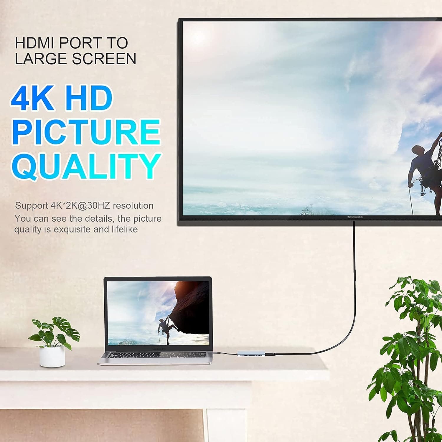 هاب USB-C داکینگ استیشن SZPACMATE 11 in 1 سازگار با MacBook Pro/Air هاب USB-C داکینگ استیشن SZPACMATE 11 in 1 سازگار با MacBook Pro/Air