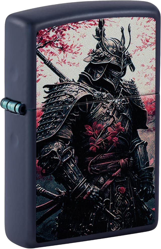 فندک Zippo بادگیر طرح Samurai Warrior سرمهای مات قابل پرشدن جعبه هدیه فندک Zippo بادگیر طرح Samurai Warrior سرمهای مات قابل پرشدن جعبه هدیه