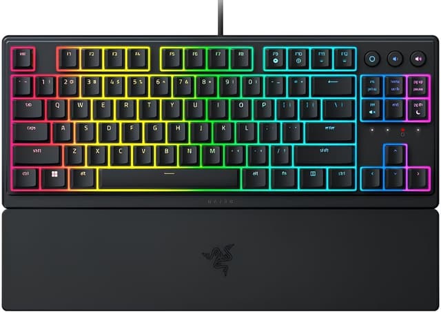کیبورد گیمینگ کمارتفاع بدون بخش عددی Razer Ornata V3 با کلیدهای Meka-Membran، چیدمان TR، مشکی کیبورد گیمینگ کمارتفاع بدون بخش عددی Razer Ornata V3 با کلیدهای Meka-Membran، چیدمان TR، مشکی