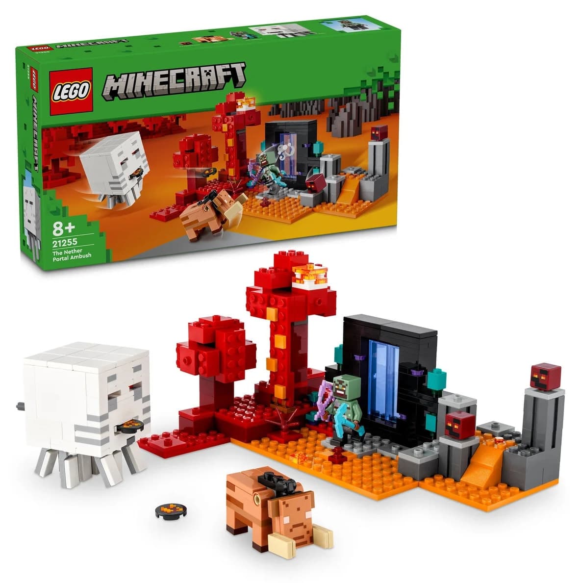 لگو Minecraft کمین دروازه Nether مدل 21255 با 352 قطعه لگو Minecraft کمین دروازه Nether مدل 21255 با 352 قطعه