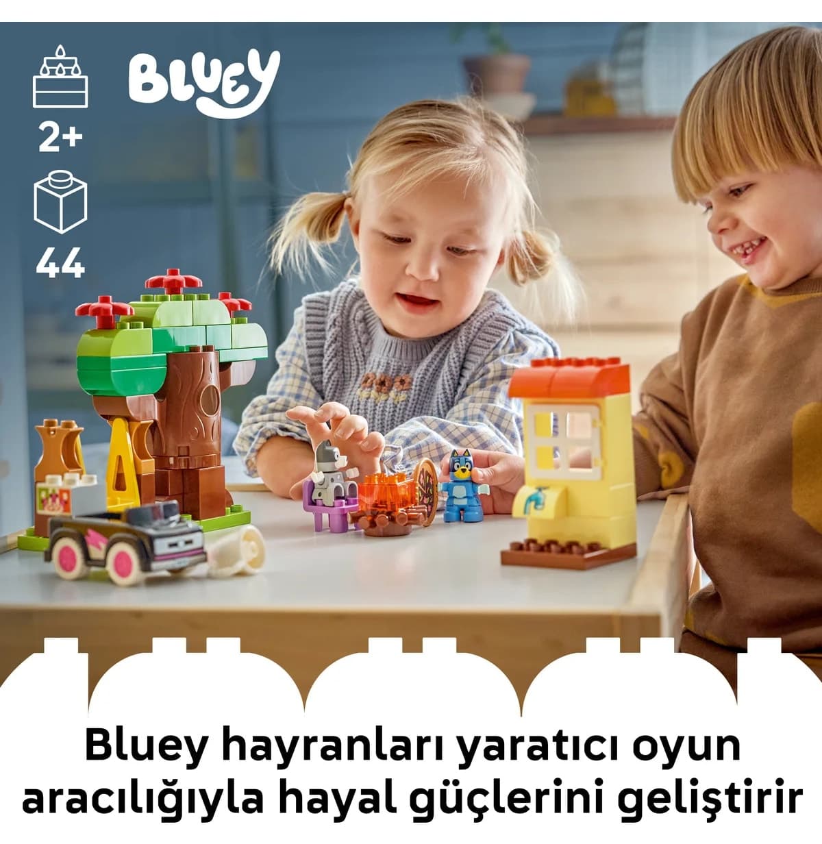 لگو DUPLO تم Bluey مدل 10469 با 44 قطعه لگو DUPLO تم Bluey مدل 10469 با 44 قطعه