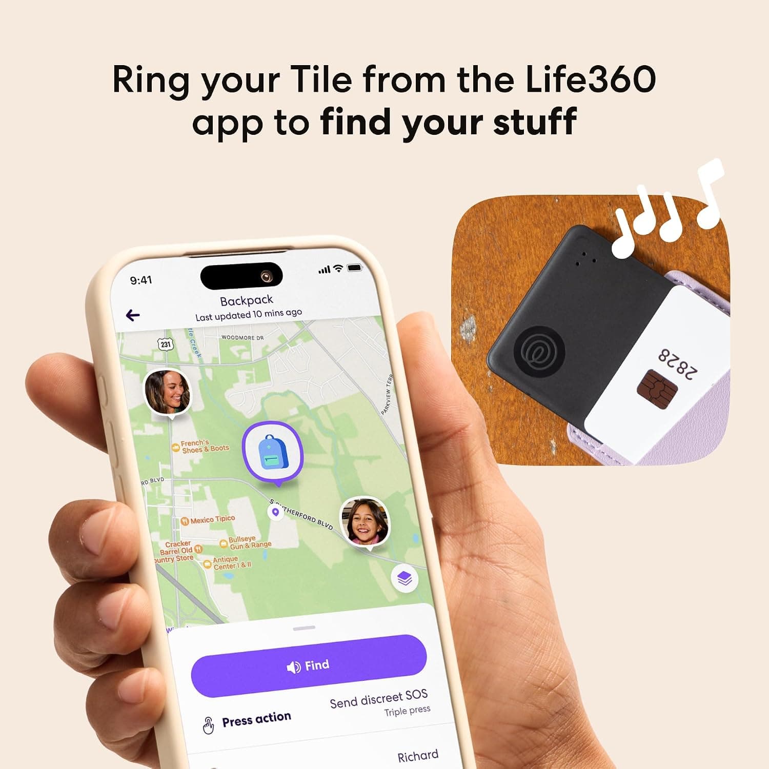ردیاب بلوتوثی وسایل Life360 سازگار با iOS و Android مدل Tile Slim 1-Pack مشکی ردیاب بلوتوثی وسایل Life360 سازگار با iOS و Android مدل Tile Slim 1-Pack مشکی