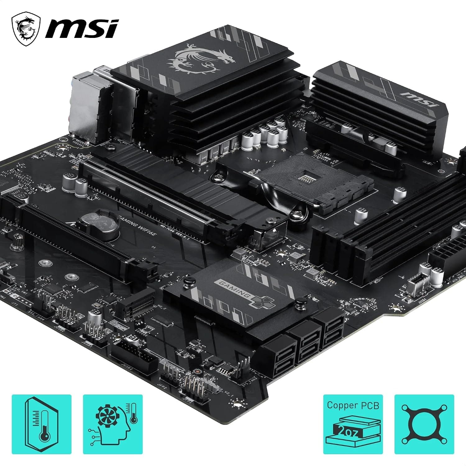 مادربرد MSI گیمینگ ATX سوکت AM4 مدل B550 WIFI6E مادربرد MSI گیمینگ ATX سوکت AM4 مدل B550 WIFI6E