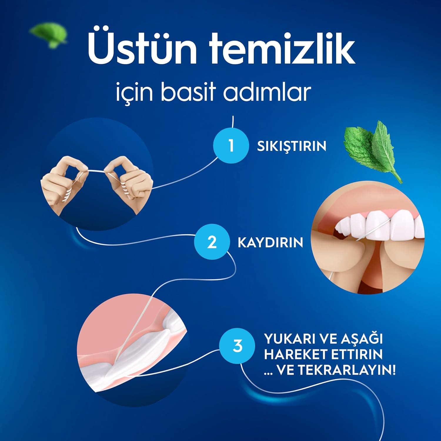 نخ دندان مومی Oral-B Satin Tape با رایحه نعناع 50m نخ دندان مومی Oral-B Satin Tape با رایحه نعناع 50m