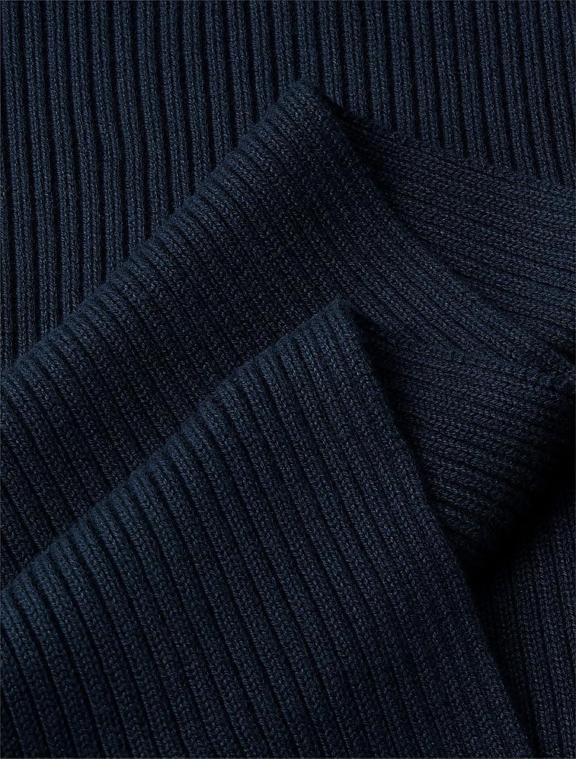 شال گردن مردانه Calvin Klein مشکی Patch Chunky Rib استاندارد شال گردن مردانه Calvin Klein مشکی Patch Chunky Rib استاندارد