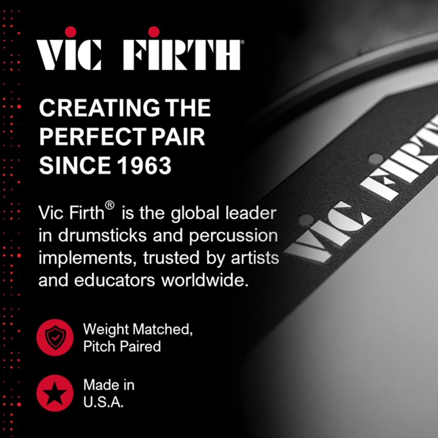 پد تمرین Vic Firth دوطرفه 6" سخت و نرم پد تمرین Vic Firth دوطرفه 6" سخت و نرم