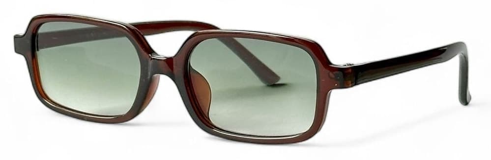 عینک آفتابی زنانه REN EYEWEAR فریم باریک قهوهای سبز مدل Bloom Kare UV400 عینک آفتابی زنانه REN EYEWEAR فریم باریک قهوهای سبز مدل Bloom Kare UV400