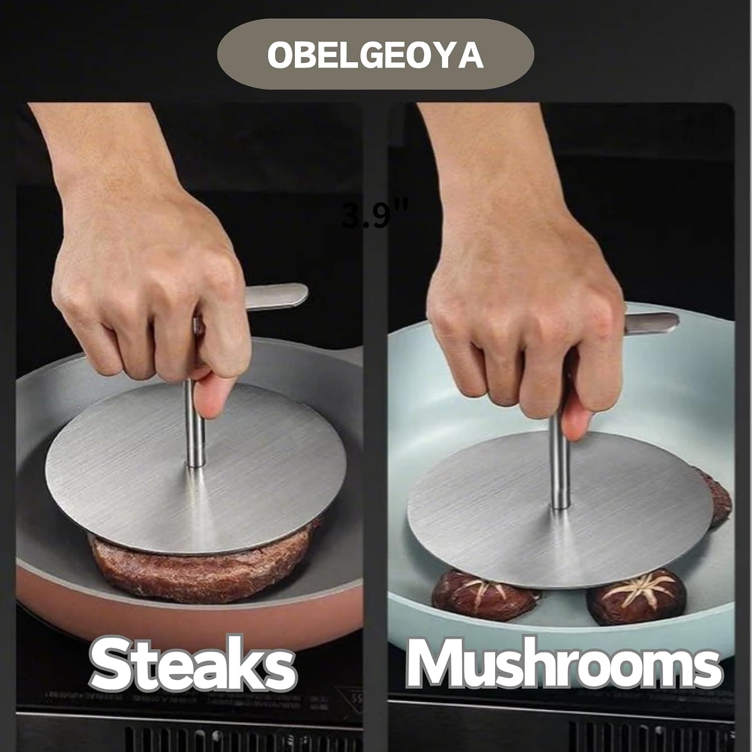 پرس تورتیلا OBELGEOYA چندکاره 7 Inches رومیزی از جنس استیل ضدزنگ پرس تورتیلا OBELGEOYA چندکاره 7 Inches رومیزی از جنس استیل ضدزنگ