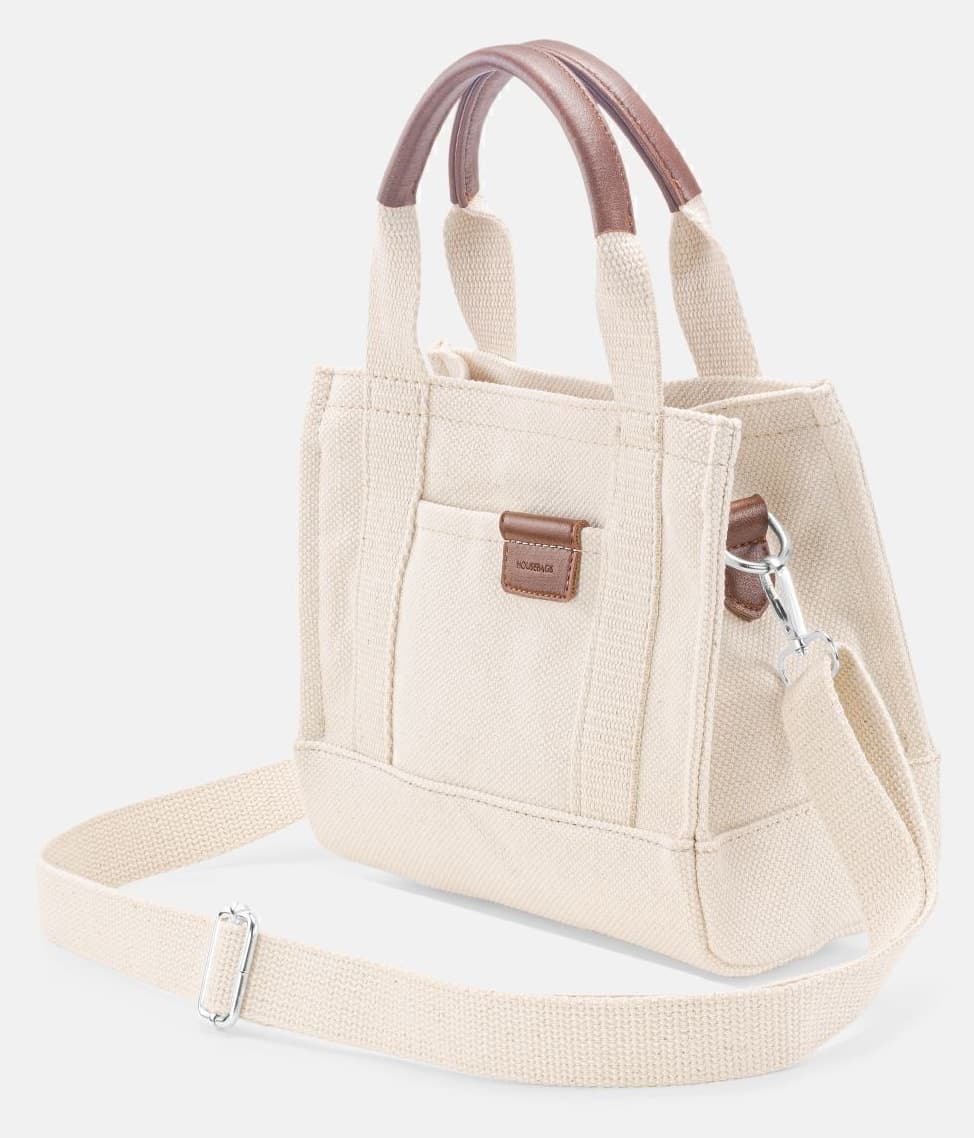 کیف توت زنانه Housebags کانواس کرم مدل 232 کیف توت زنانه Housebags کانواس کرم مدل 232