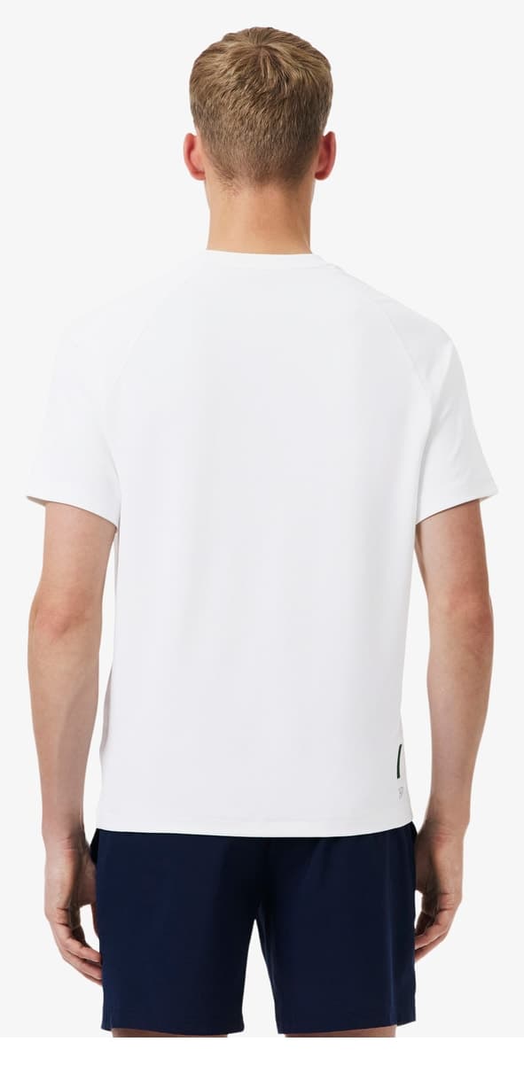 تیشرت مردانه Lacoste سفید یقه گرد فیت معمولی تیشرت مردانه Lacoste سفید یقه گرد فیت معمولی