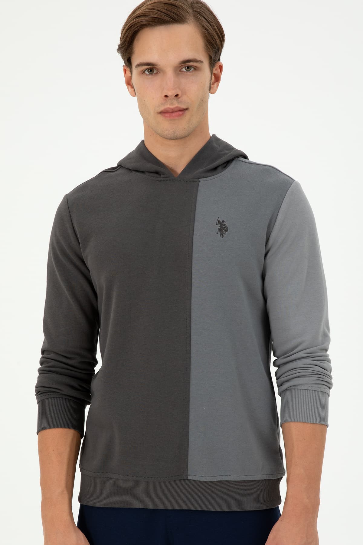 سوئیشرت مردانه U.S. Polo Assn. خاکستری زغالی مدل 50293451-VR006 سوئیشرت مردانه U.S. Polo Assn. خاکستری زغالی مدل 50293451-VR006