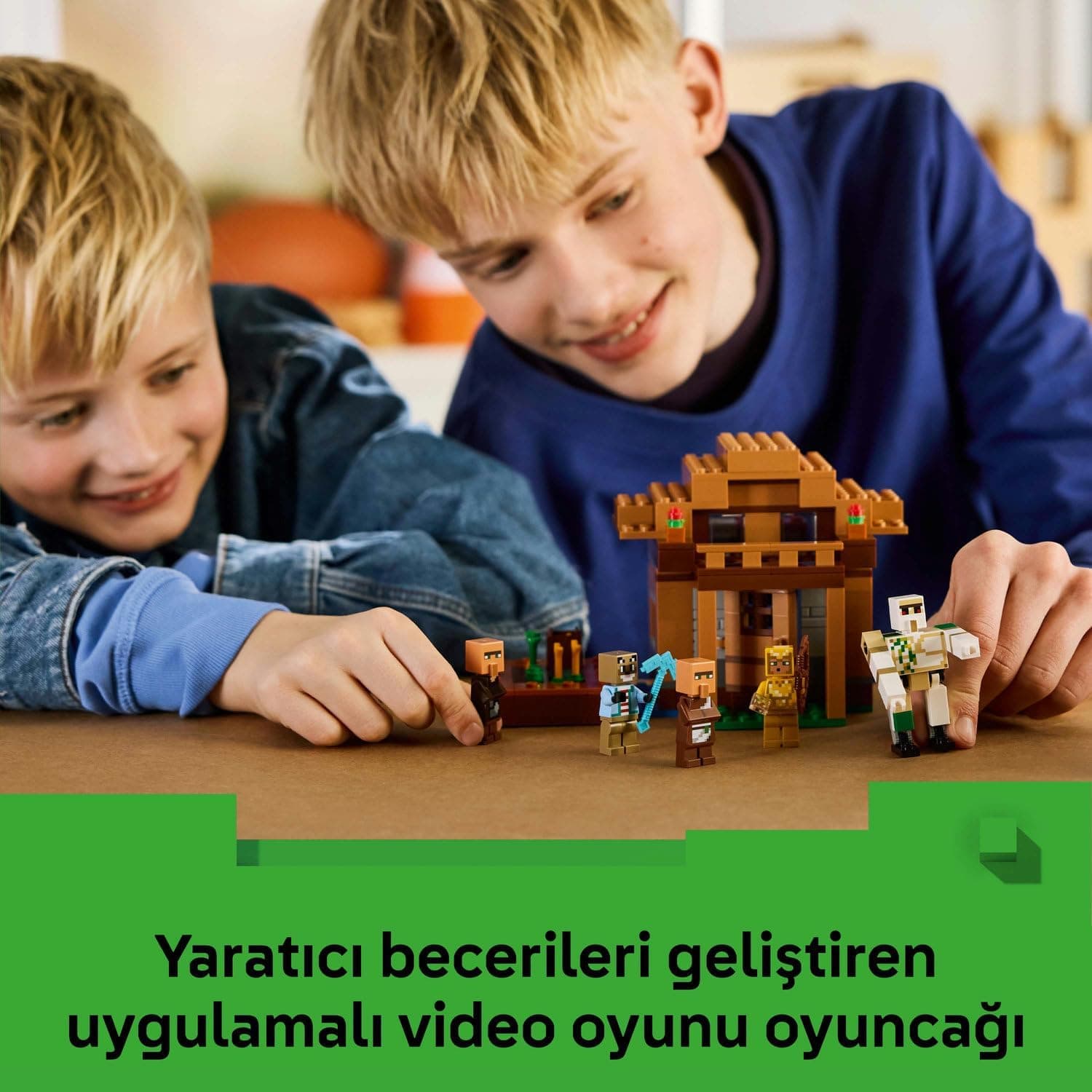 لگو Minecraft حمله Evoker به روستا مدل 21596 لگو Minecraft حمله Evoker به روستا مدل 21596