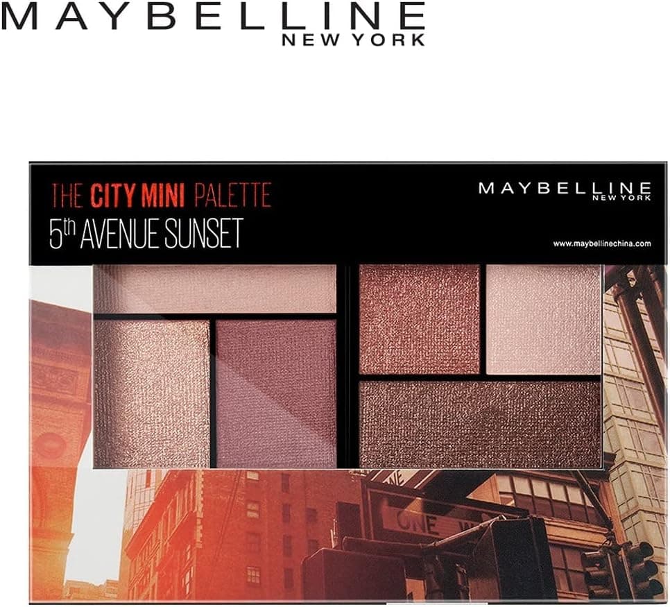 پالت سایه چشم Maybelline New York City Mini Palette 5th Avenue Sunset چندرنگ 6 g پالت سایه چشم Maybelline New York City Mini Palette 5th Avenue Sunset چندرنگ 6 g