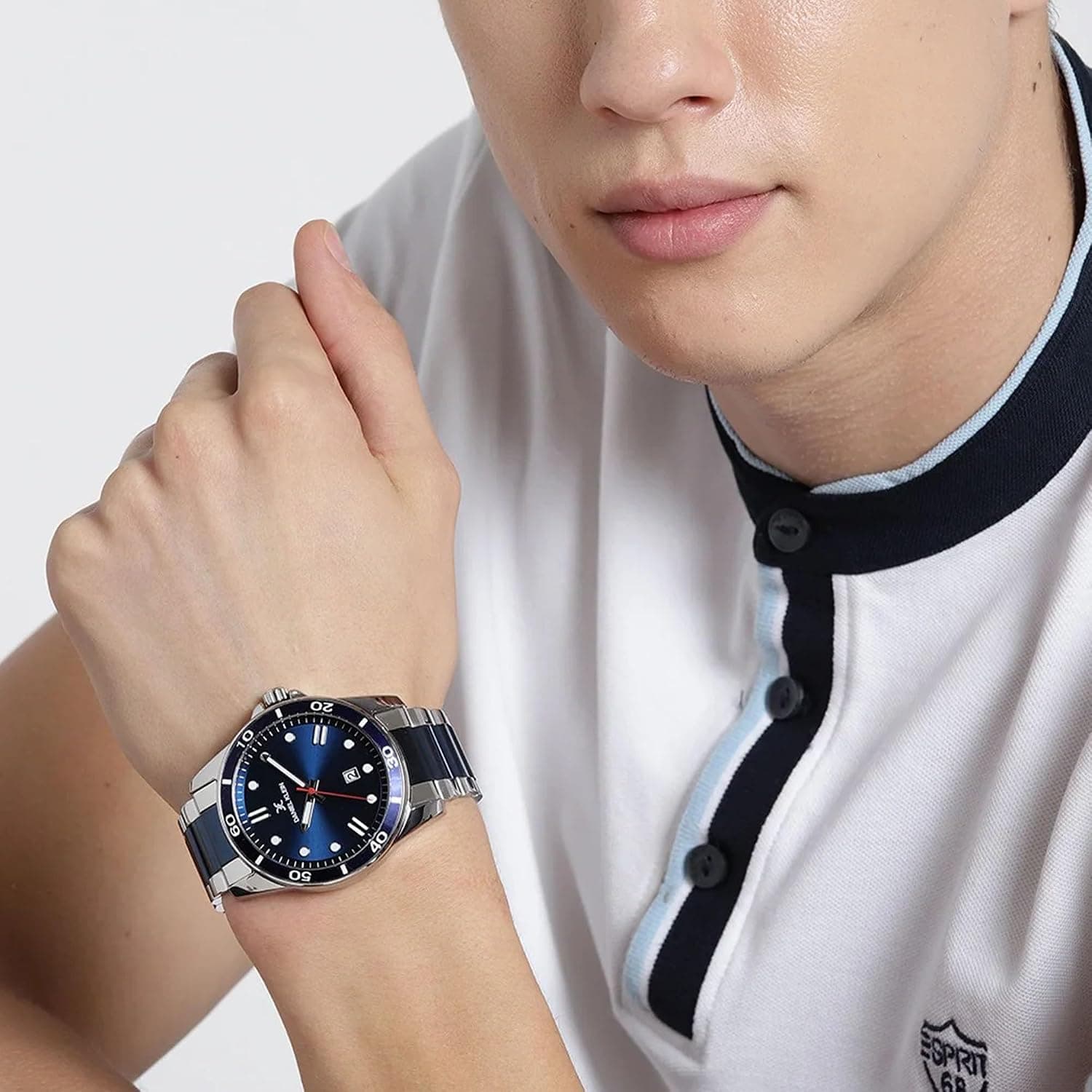 ساعت مچی پسرانه Daniel Klein آنالوگ صفحه آبی بند فلزی دو رنگ نقرهای-آبی ضدآب مدل DK11752-2 ساعت مچی پسرانه Daniel Klein آنالوگ صفحه آبی بند فلزی دو رنگ نقرهای-آبی ضدآب مدل DK11752-2