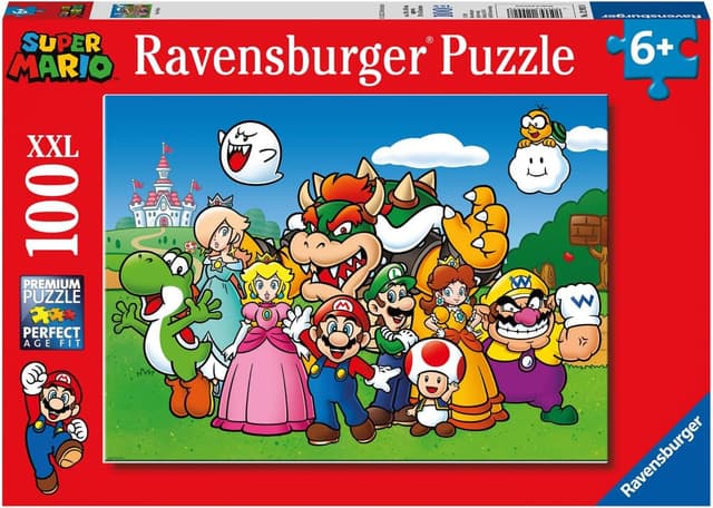 پازل کودکان Ravensburger مدل 12992 Super Mario با 100 تکه فرمت XXL پازل کودکان Ravensburger مدل 12992 Super Mario با 100 تکه فرمت XXL