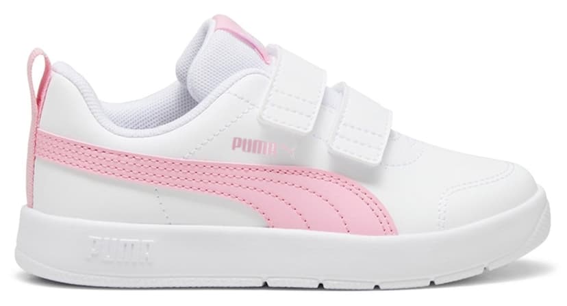 کفش اسنیکر دخترانه Puma سفید مدل Courtflex V3 V PS کفش اسنیکر دخترانه Puma سفید مدل Courtflex V3 V PS