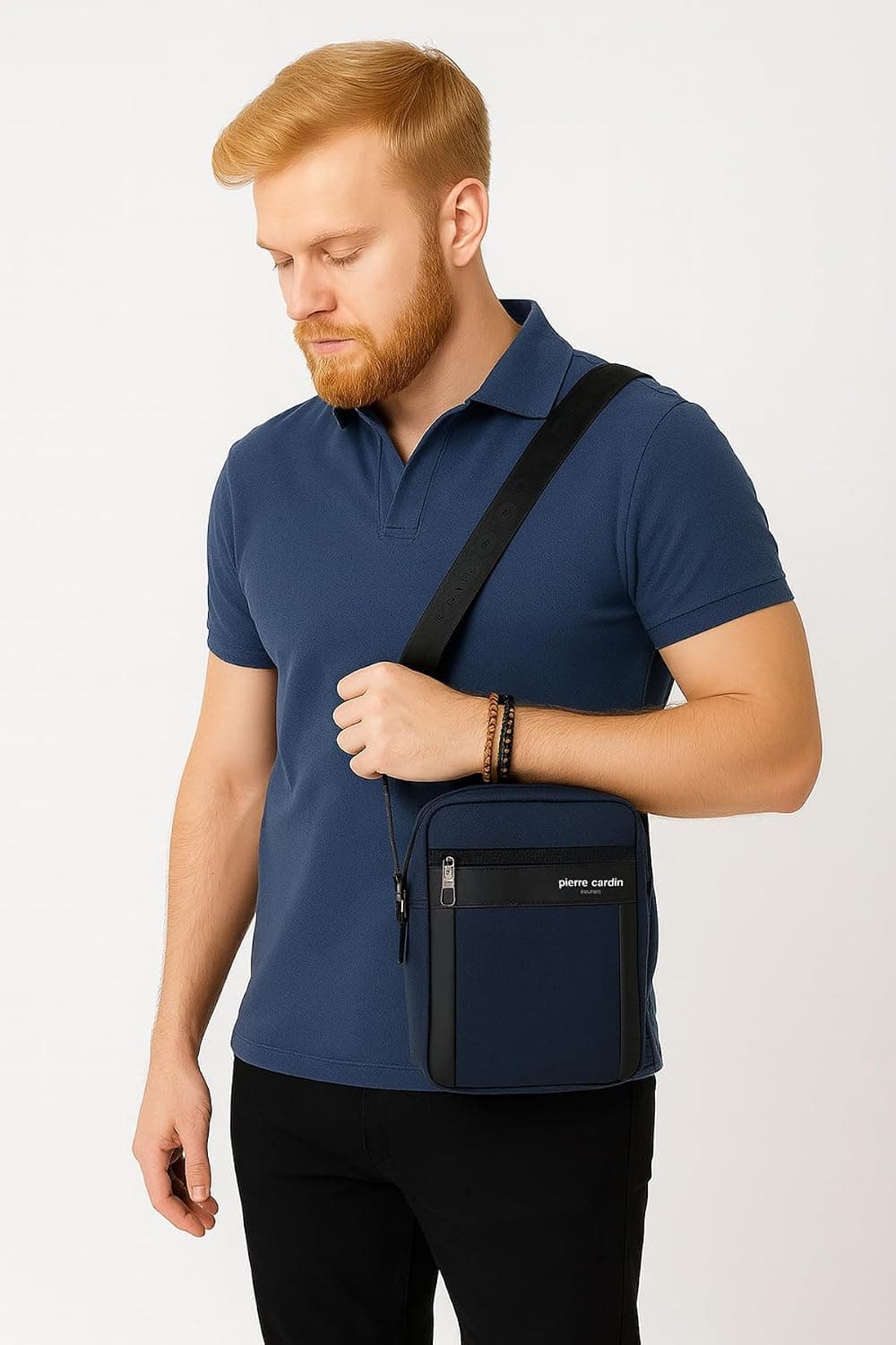 کیف مردانه Pierre Cardin سرمهای مدل 01pc002011-L کیف مردانه Pierre Cardin سرمهای مدل 01pc002011-L