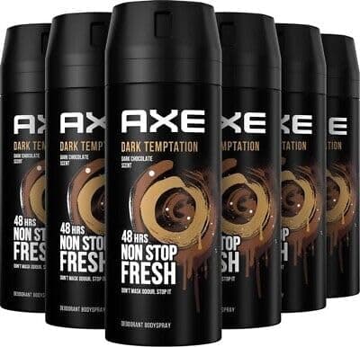 دئودورانت اسپری مردانه AXE Dark Temptation 150 ml (4+2) دئودورانت اسپری مردانه AXE Dark Temptation 150 ml (4+2)