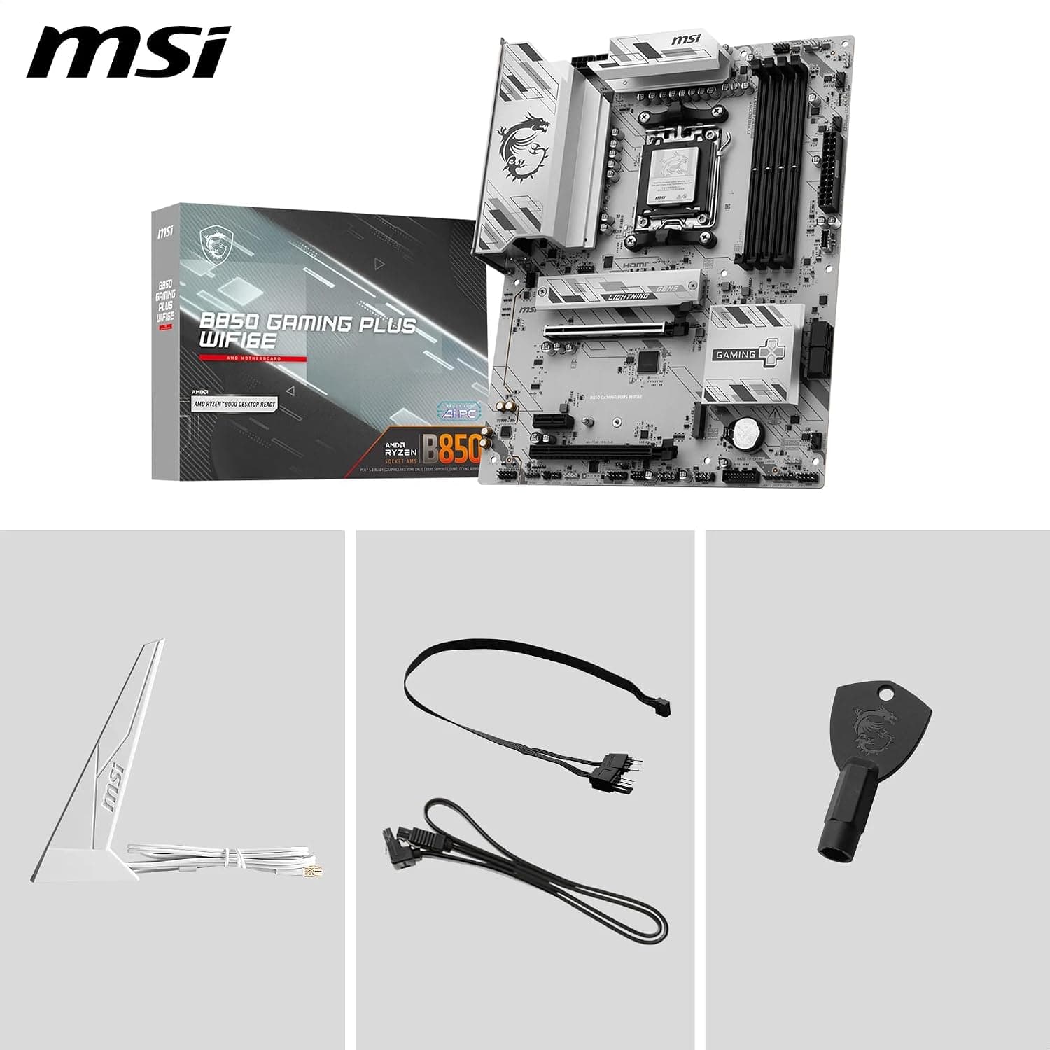 مادربرد MSI ATX با سوکت AM5 مدل B850 Gaming Plus WIFI6E مادربرد MSI ATX با سوکت AM5 مدل B850 Gaming Plus WIFI6E