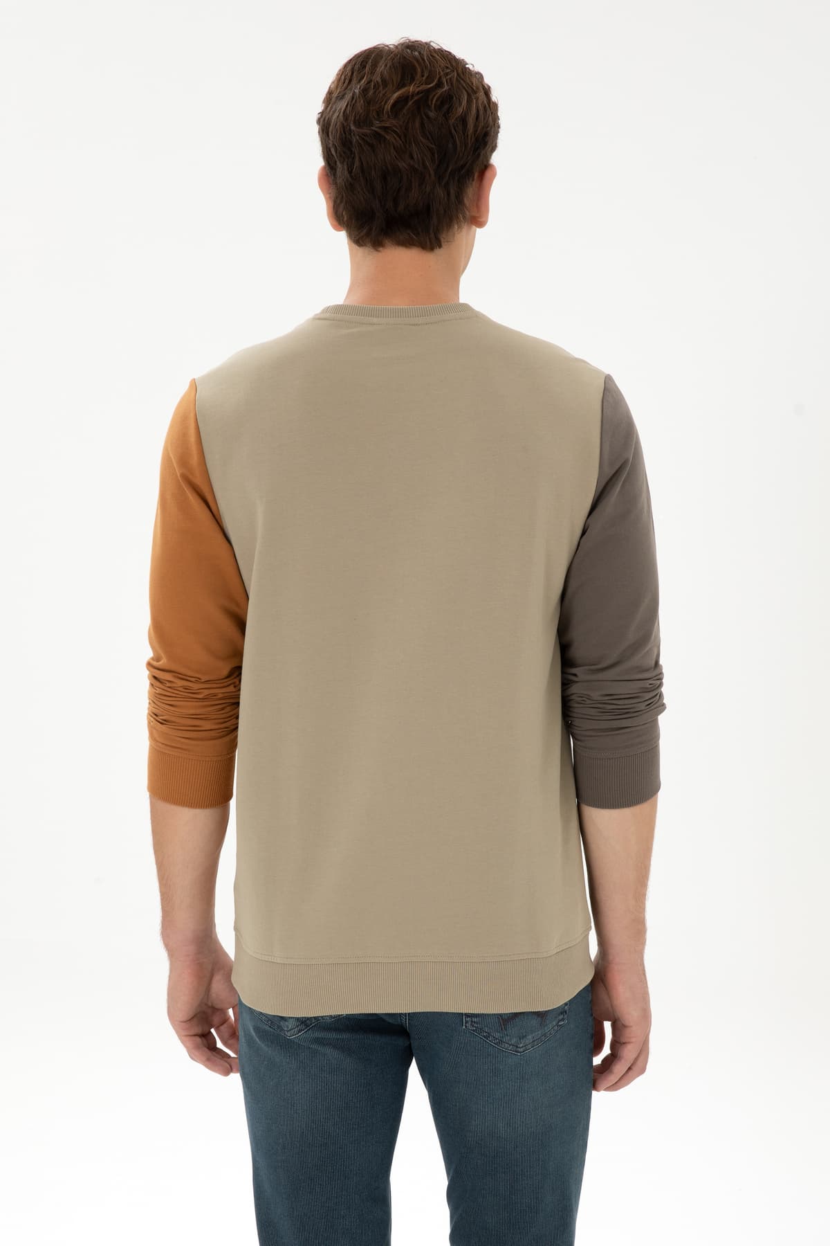 سوئیشرت مردانه U.S. Polo Assn. فیت معمولی یقه گرد خاکی روشن مدل 50316379-VR183 سوئیشرت مردانه U.S. Polo Assn. فیت معمولی یقه گرد خاکی روشن مدل 50316379-VR183
